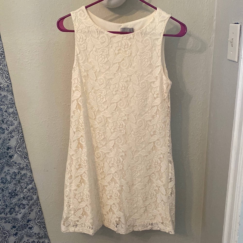 ASOS cream lace dress